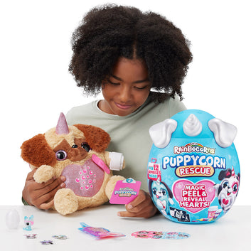 Rainbocorns Puppycorn Rescue Surprise with 12 Surprises by ZURU (Styles Vary)