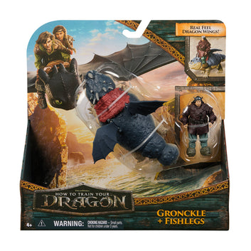 How to Train Your Dragon Gronckle and Fishlegs Figures
