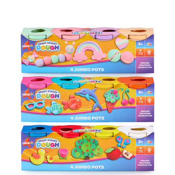 Nick Jr. Ready Steady Dough 4 Jumbo Pots (Styles Vary)