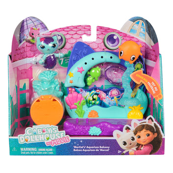 Gabby's Dollhouse Mercat's Aquarium Balcony Playset The Movie