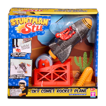 Stuntman Stu Sky Comet Rocket Plane Playset