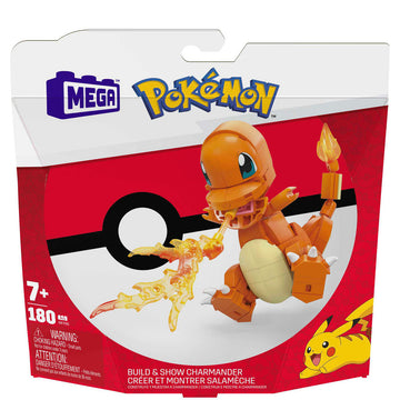 Pokemon Mega Charmander Build and Show Construction Set