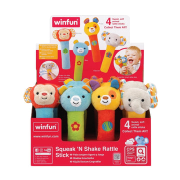 Winfun Squeak N Shake Rattle Stick (Styles Vary - One Supplied)