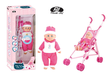 Baby Cayla Trolley with Doll 40 Cm