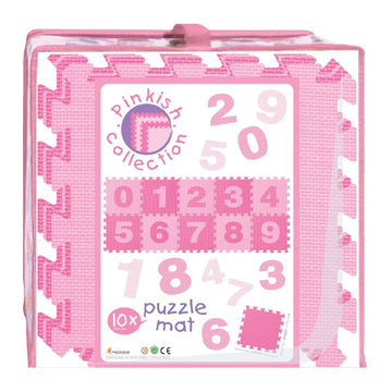 Power Joy Pink Puzzle Mat Number 30x30cm 10-Pieces