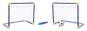 Power Joy Goal Football 2 Goal Set Blue