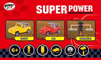 Power Joy Remote Control Super Power 1/24 Single Channel Battery Operated (Styles Vary)