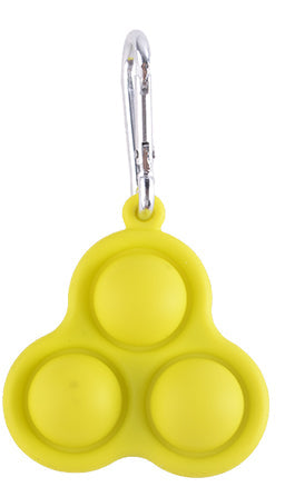 Fidget Toy Dimple 3 Pop Keychain (Styles Vary - One Supplied)