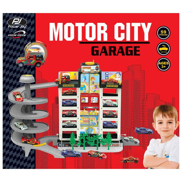 Power Joy - V.Vroom Motor City Garage with 4 Cars