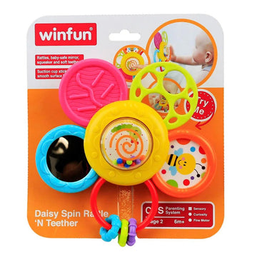 Winfun - Daisy Spin Rattle N Teether
